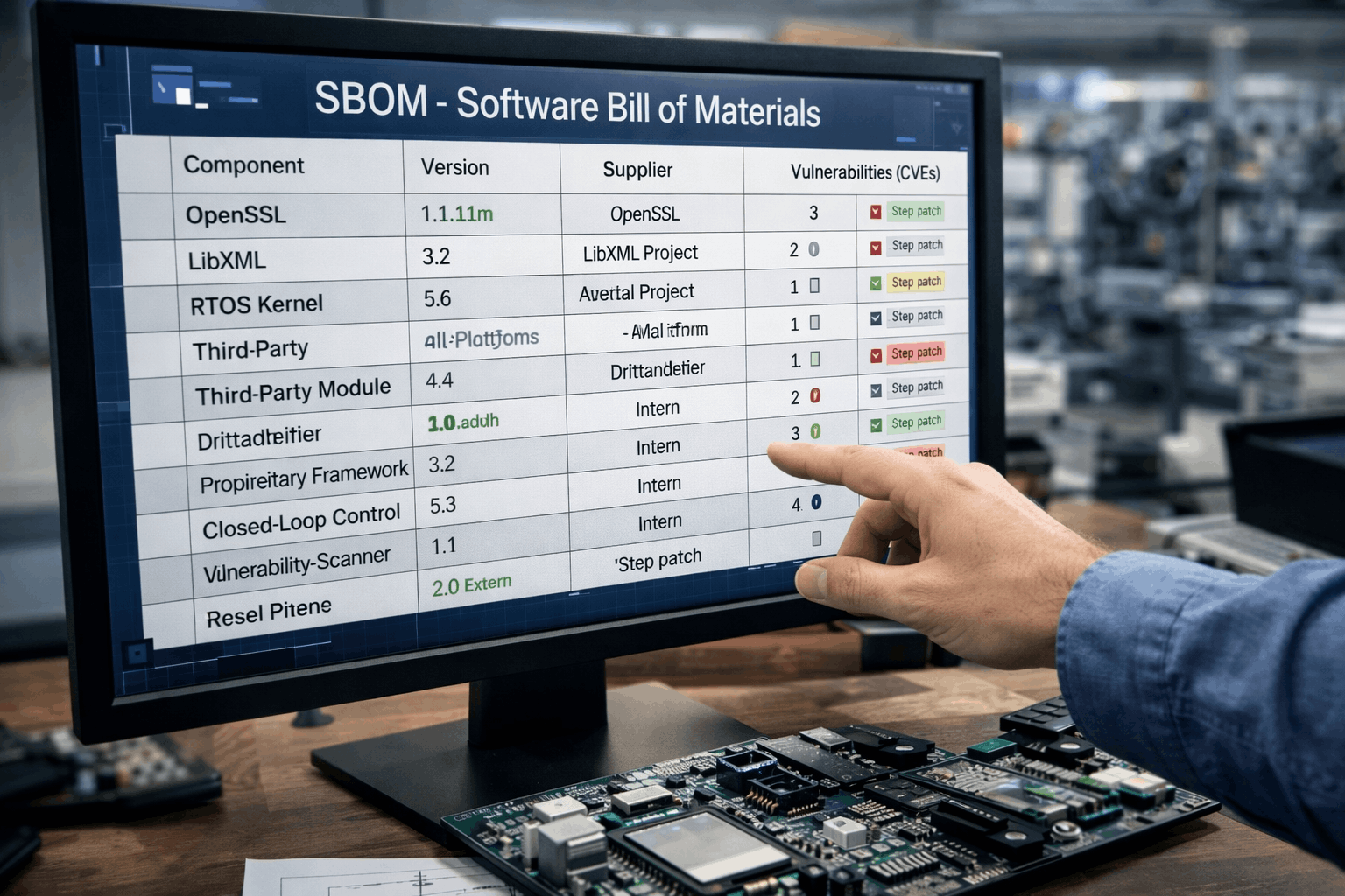 SBOM als Software-Stückliste